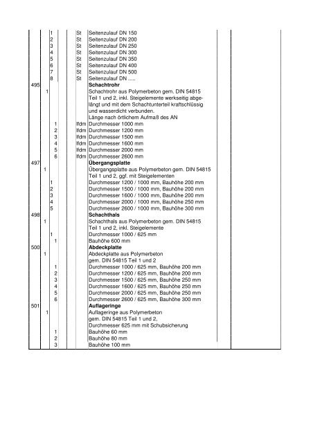 Kontrollschacht aus Polymerbeton - Meyer Rohr + Schacht GmbH