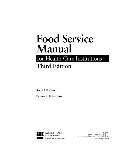 Food Service Manual for Health Care Institutions food-service-manual-for-health-care-institutions