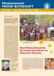 Rundbrief 229 - Missionswerk FROHE BOTSCHAFT eV