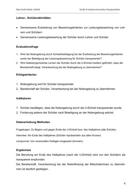 kÃ¶nnen Sie sich die Evaluation ansehen - Max-Eyth-Schule Alsfeld