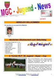 2. Turnier RLP / SL Jugend â Super â Cup - Mittelrheinischer ...