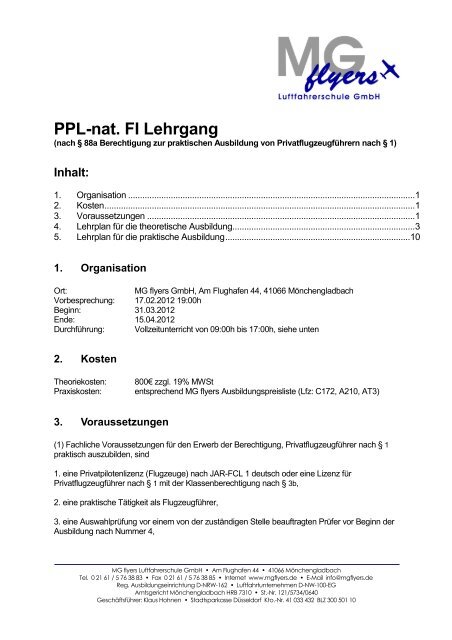 Info FI Lehrgang - MGflyers