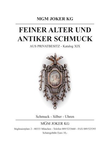 FEINER ALTER UND ANTIKER SCHMUCK - MGM Muenzgalerie