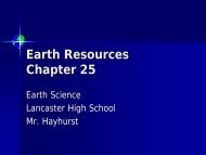 Earth Resources Chapter 25