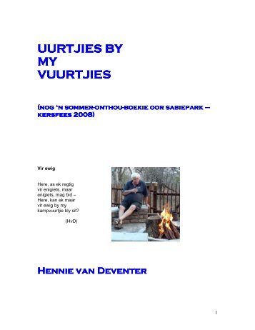 UURTJIE BY MY VUURTJIE - Hennie van Deventer