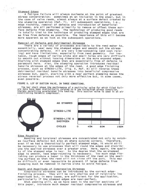 Stress-lite Shot Peening of Compressor Reed Valve Components