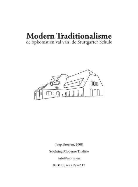 Modern Traditionalisme - Stichting Moderne traditie