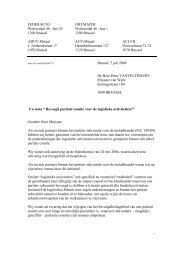 Brief Minister Vanvelthoven PsC149.4 - ABVV Metaal
