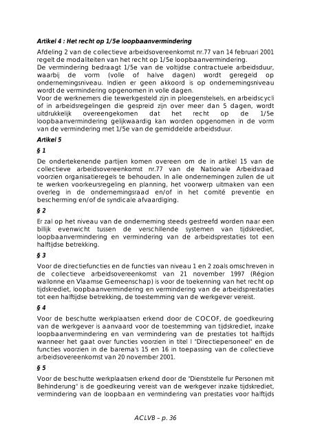 CAO Bundeling Beschutte Werkplaatsen Vlaanderen - aclvb