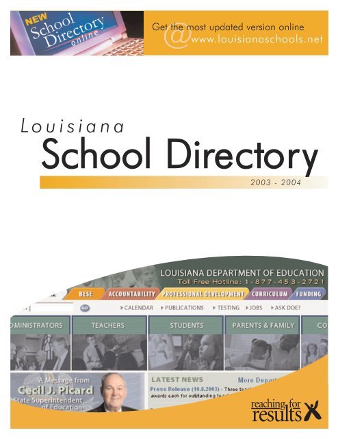 Louisiana School Directory - Vermilion Parish Schools