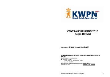kopij ck utrecht - KWPN