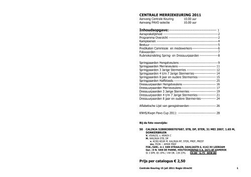 centrale keuring Bunschoten - KWPN