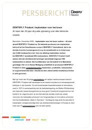 Basic-Persbericht DENSPLY Friadent (PDF, 274 KB) - DENTSPLY ...