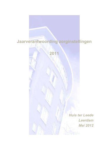 jaarverslag - Huis ter Leede