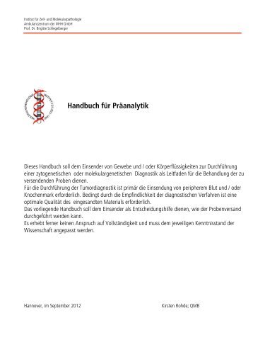Handbuch für Präanalytik (PDF)