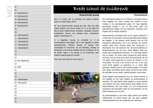 schoolkalender 2010-2011 - Primair Openbaar Onderwijs Lochem