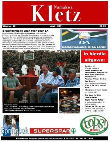 22 April 2011 - Namaqualand Information