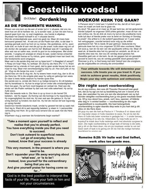 22 April 2011 - Namaqualand Information