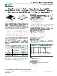 Bulk Metal Foil Technology Industrial Precision Resistors With Tcr