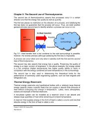 Chapter 5: The Second Law of Thermodynamics Thermal Energy ...