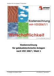 Kostenrechnung für gebäudetechnische Anlagen nach VDI 2067 ...