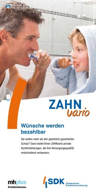 Sdk Broschure Zahnvario Mhplus Krankenkasse