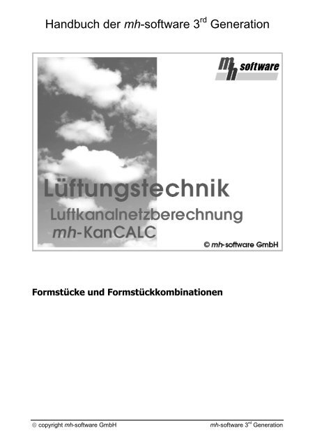 Handbuch der mh-software 3 Generation - mh-software GmbH