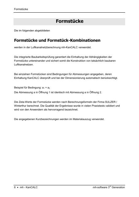 Handbuch der mh-software 3 Generation - mh-software GmbH