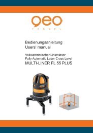 Bedienungsanleitung Users' manual MULTI-LINER FL 55 PLUS