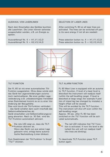 Bedienungsanleitung Users' manual Maxi-Liner FL 60