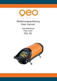 Bedienungsanleitung User manual FKL 50