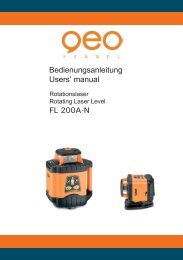 Bedienungsanleitung Users' manual FL 200A-N