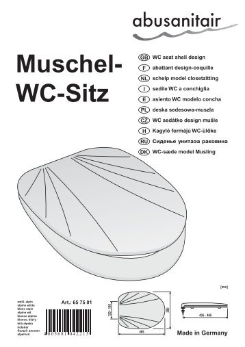 Muschel- Wc-Sitz - Abu-plast Kunststoffbetriebe Gmbh