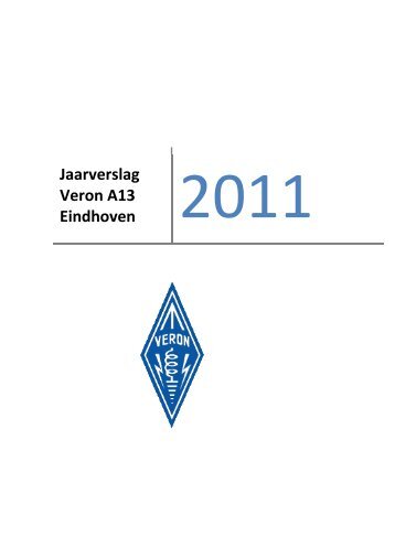 Jaarverslag Veron afd Eindhoven 2011 - VERON Afdeling Eindhoven