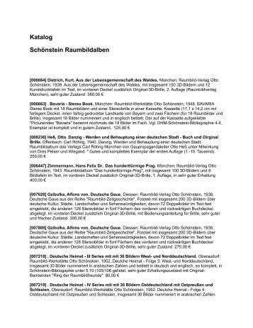 Katalog Schönstein Raumbildalben - TX-Team GmbH