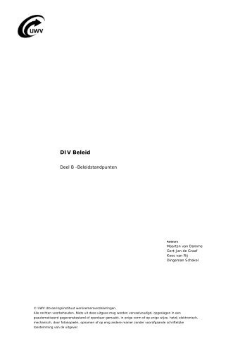 DIV Beleid - Deel B Beleidstandpunten.pdf - digitalespin.nl