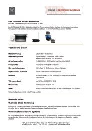 Dell Latitude E5510 Notebook Technische Daten