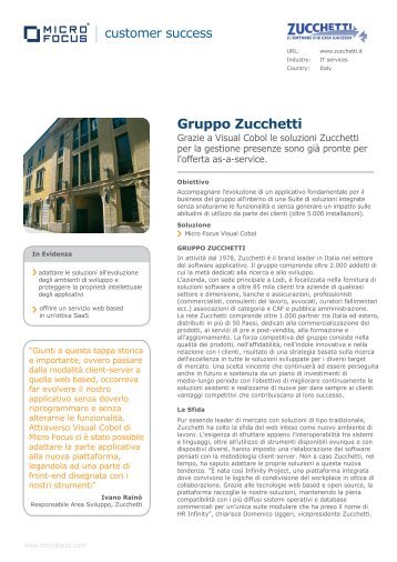 Gruppo Zucchetti - Micro Focus