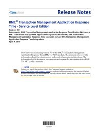 BMC TM ART Monitor Workbench - Micro Focus