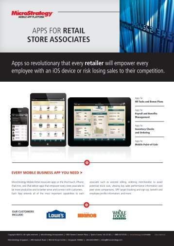 apps for retail store associates [pdf] - MicroStrategy