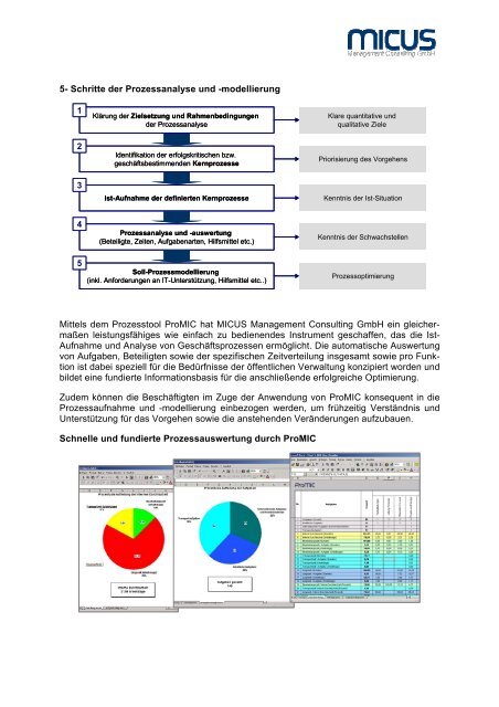 Prozessanalyse und -optimierung mit ProMIC - MICUS Management ...