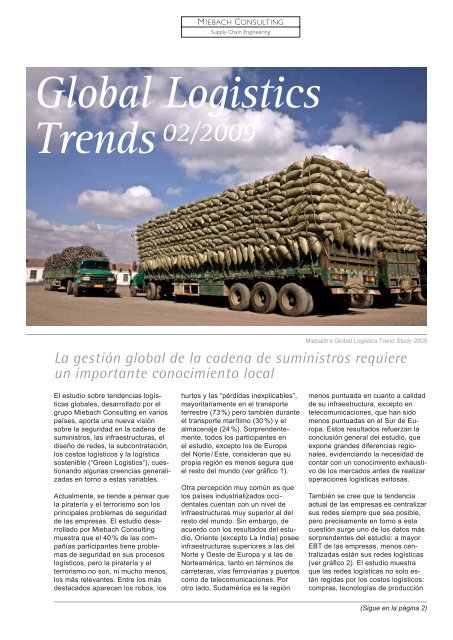Global Logistics Trends 02/2009 - Miebach Consulting