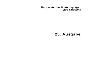 Norderstedter Mietenspiegel - Mieterbund Schleswig-Holstein