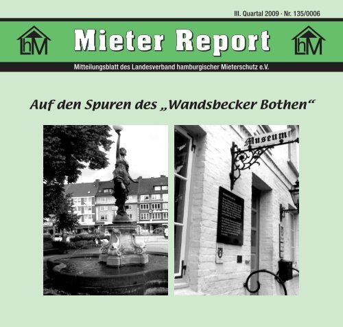 Mieter Report 3-2009 - Landesverband hamburgischer Mieterschutz ...