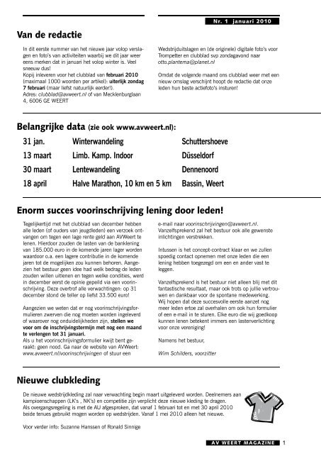 Editie januari 2010 - Weert