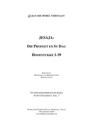 Jesaja 1-39 - Free Bible Commentary