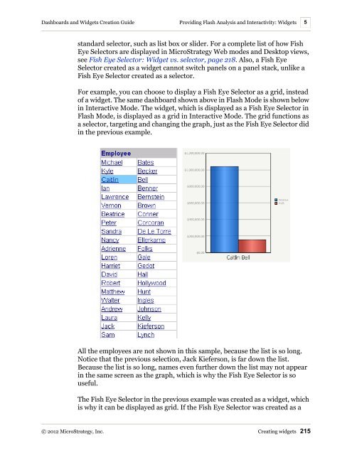 Dashboards and Widgets Creation Guide - MicroStrategy