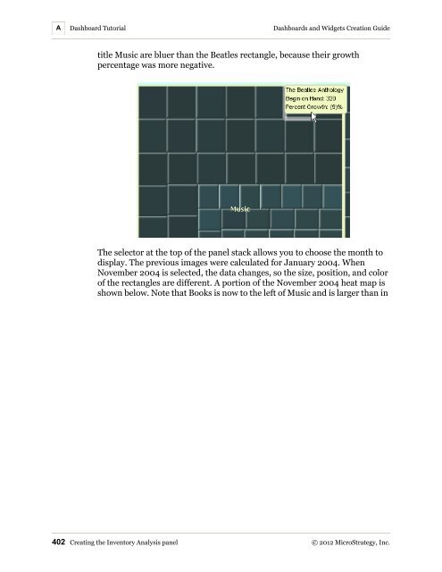 Dashboards and Widgets Creation Guide - MicroStrategy