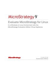 Linux Evaluation Guide - MicroStrategy