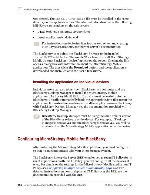 MicroStrategy Mobile Design and Administration Guide